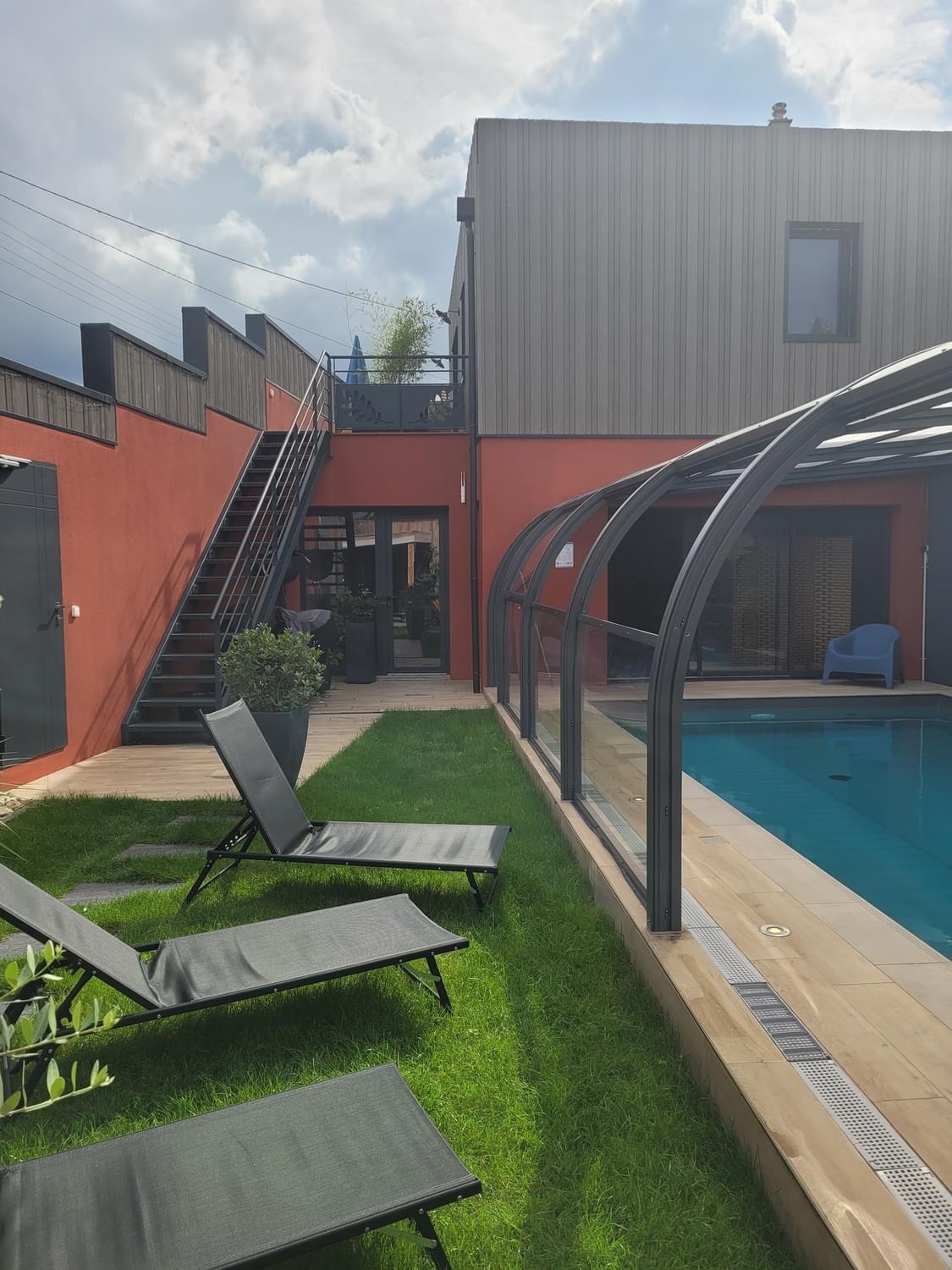 Villa Seyal - Avec Piscine - Jacuzzi - Sauna & Climatisation Le Mans Exterior foto